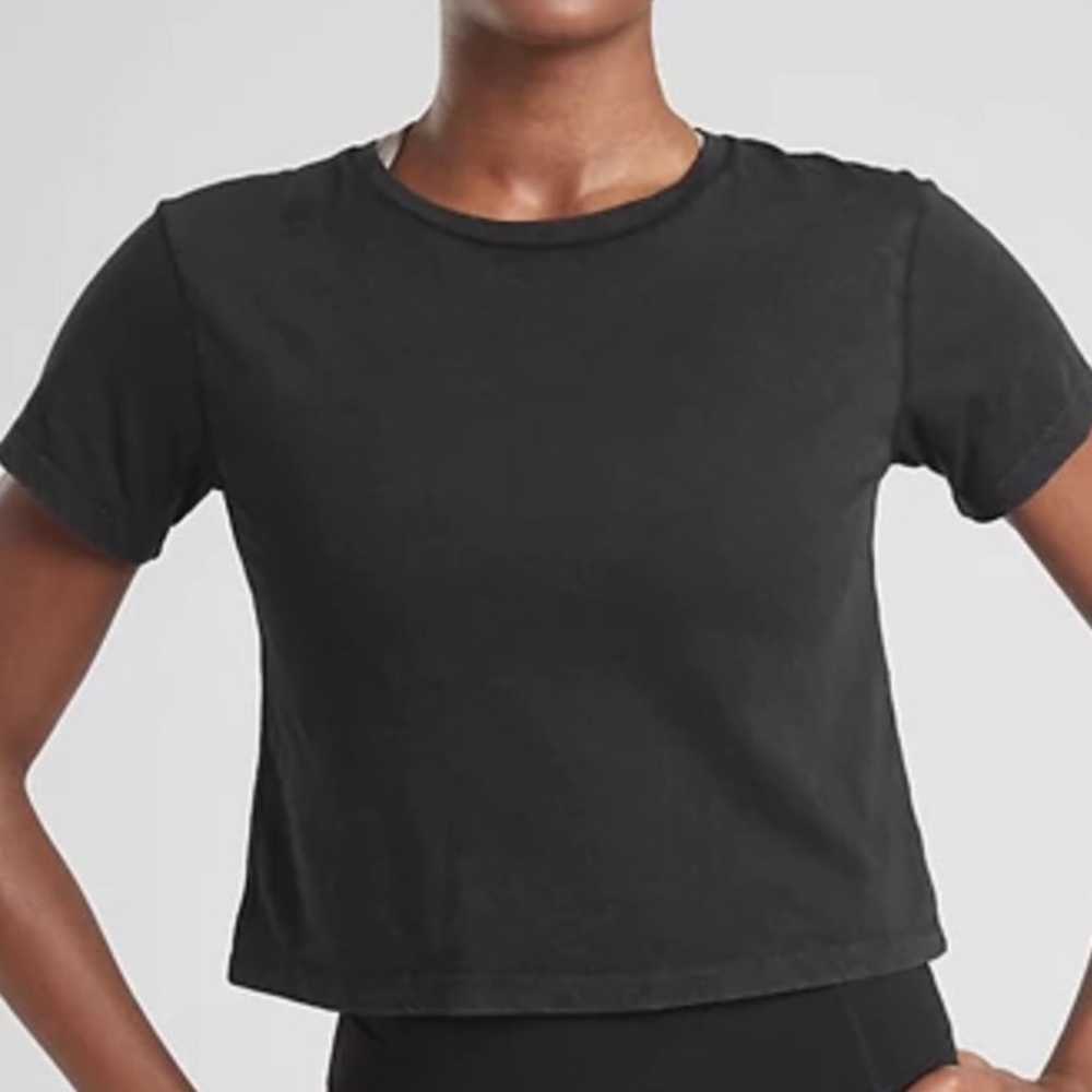 NEW!!! ATHLETA ORGANIC DAILY CROP TEE XS